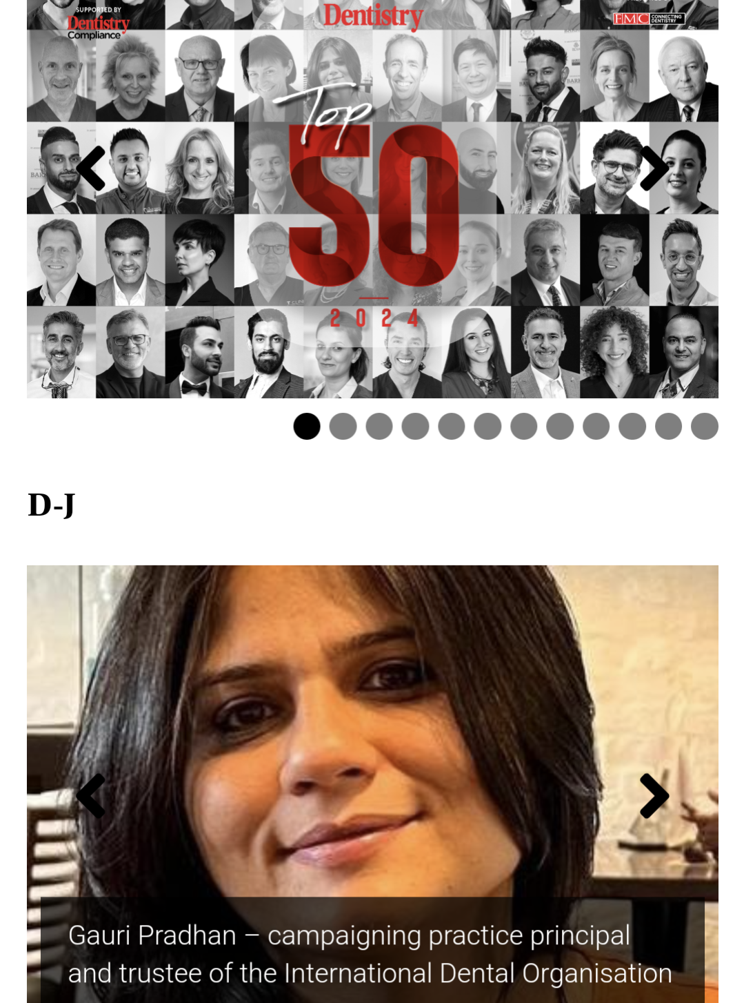Dr Gauri Pradhan in Top 50 Dentistry UK Awards 2024